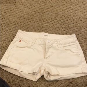 White Hudson denim shorts